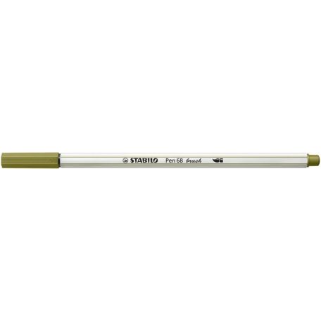 STABILO Ecsetirón, STABILO "Pen 68 brush", sárzöld