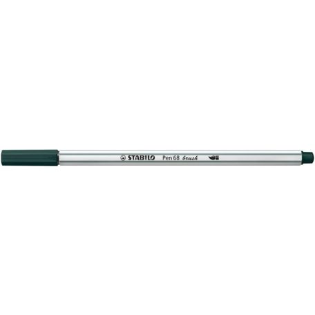 STABILO Ecsetirón, STABILO "Pen 68 brush", földeszöld