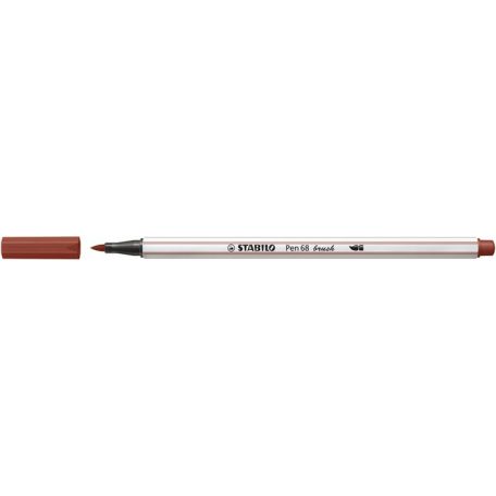 STABILO Ecsetirón, STABILO "Pen 68 brush", vörösesbarna