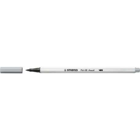 STABILO Ecsetirón, STABILO "Pen 68 brush", középszürke