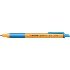   STABILO Golyóstoll, 0,5 mm, nyomógombos, STABILO "Pointball", türkiz