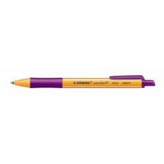   STABILO Golyóstoll, 0,5 mm, nyomógombos, STABILO "Pointball", lila