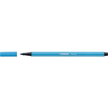 STABILO Filctoll, 1 mm, STABILO "Pen 68", neon kék