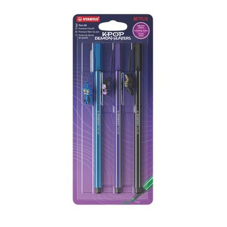 STABILO Filctoll készlet, 1 mm, STABILO "Pen 68" "K-Pop démonvadászok", Saja Boys