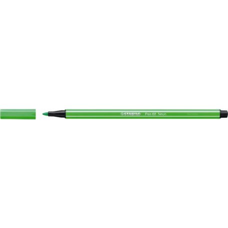 STABILO Filctoll, 1 mm, STABILO "Pen 68", neon zöld