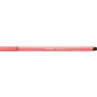 STABILO Filctoll, 1 mm, STABILO "Pen 68", neon piros