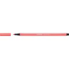 STABILO Filctoll, 1 mm, STABILO "Pen 68", neon piros