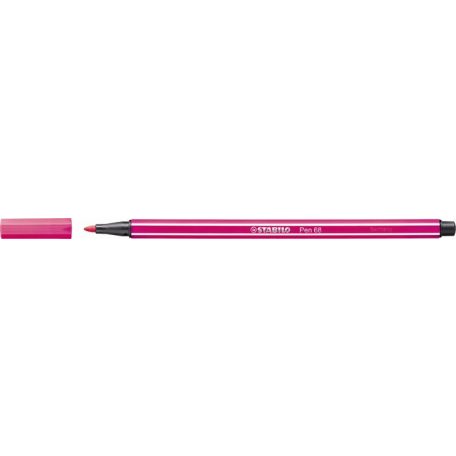 STABILO Filctoll, 1 mm, STABILO "Pen 68", neon rózsaszín