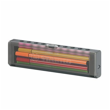STABILO Filctoll készlet, 1 mm, STABILO "Pen 68", 10 db-os asztali készlet