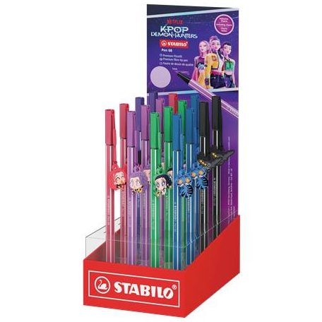 STABILO Filctoll display, 1 mm, STABILO "Pen 68" "K-Pop démonvadászok"