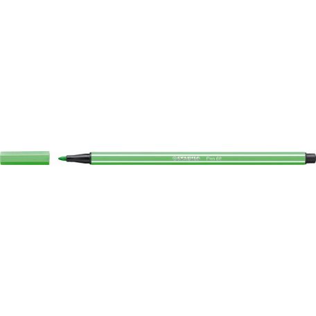 STABILO Filctoll, 1 mm, STABILO "Pen 68", smaragdzöld