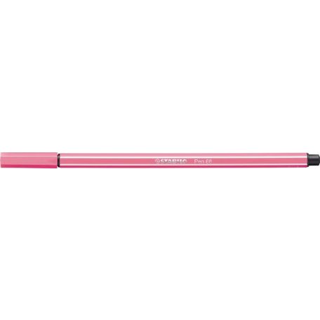 STABILO Filctoll, 1 mm, STABILO "Pen 68", halvány rózsaszín