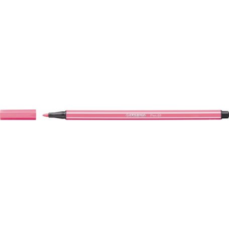 STABILO Filctoll, 1 mm, STABILO "Pen 68", halvány rózsaszín