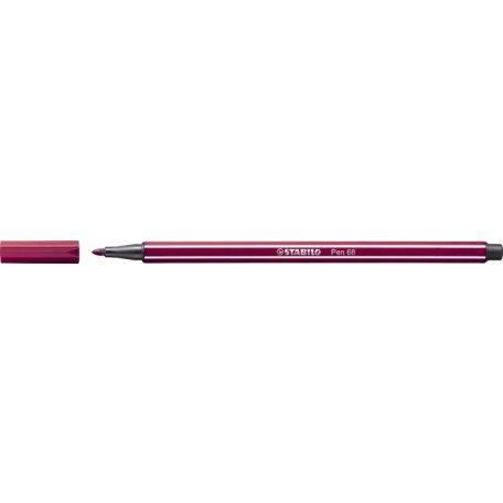 STABILO Filctoll, 1 mm, STABILO "Pen 68", bíborvörös