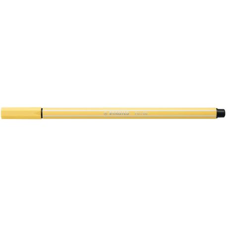 STABILO Filctoll, 1 mm, STABILO "Pen 68", világossárga
