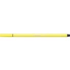 STABILO Filctoll, 1 mm, STABILO "Pen 68", citromsárga