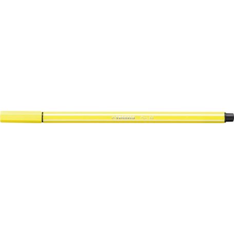 STABILO Filctoll, 1 mm, STABILO "Pen 68", citromsárga