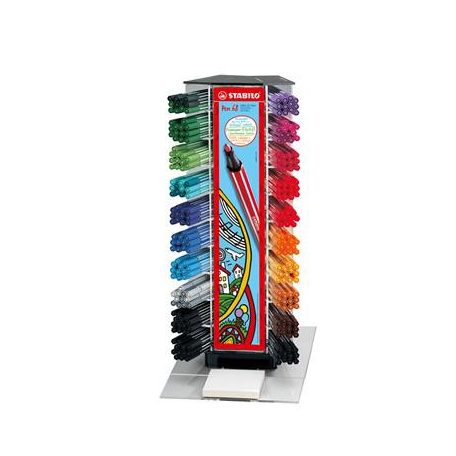 STABILO Filctoll display, 1 mm, STABILO "Pen 68", vegyes színek