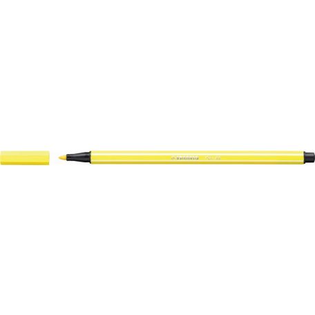 STABILO Filctoll, 1 mm, STABILO "Pen 68", citromsárga