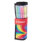 STABILO Filctoll, készlet, 1 mm, felcsavarható, STABILO "Pen 68 ARTY", 25 különböző színű