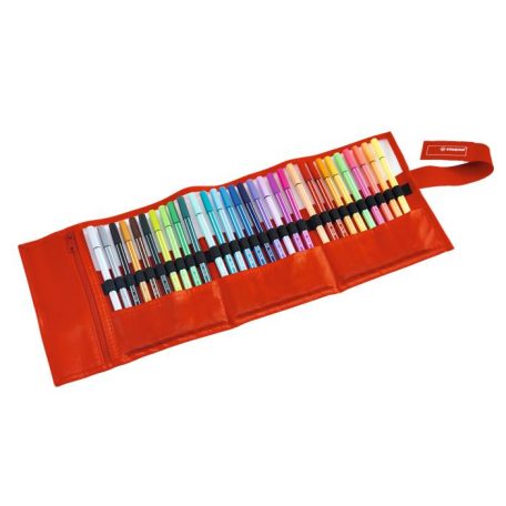 STABILO Rostirón, készlet, 1 mm, felcsavarható szett, STABILO "Pen 68", 30 különböző szín