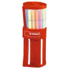   STABILO Filctoll, készlet, 1 mm, felcsavarható szett, STABILO "Pen 68", 30 különböző szín