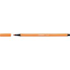 STABILO Filctoll, 1 mm, STABILO "Pen 68", halvány narancssárga