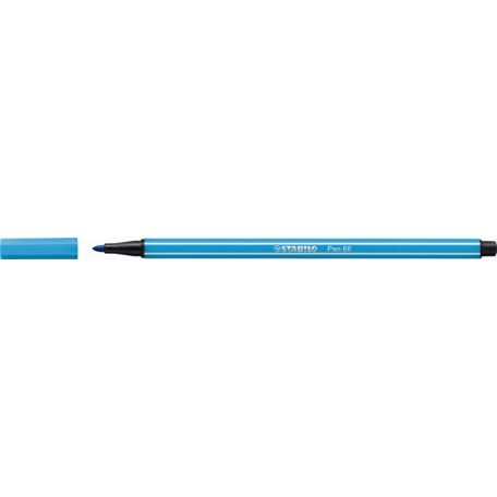STABILO Filctoll, 1 mm, STABILO "Pen 68", világoskék