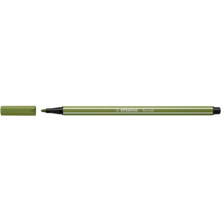 STABILO Filctoll, 1 mm, STABILO "Pen 68", mohazöld