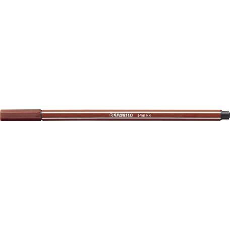STABILO Filctoll, 1 mm, STABILO "Pen 68", téglavörös