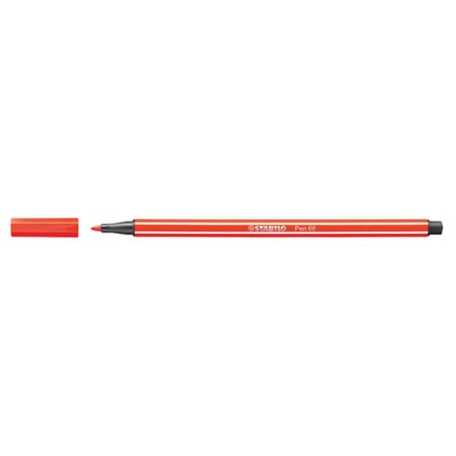 STABILO Filctoll, 1 mm, STABILO "Pen 68", világos piros