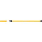 STABILO Filctoll, 1 mm, STABILO "Pen 68", sárga