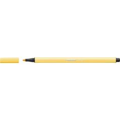 STABILO Filctoll, 1 mm, STABILO "Pen 68", sárga