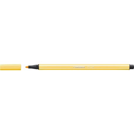 STABILO Filctoll, 1 mm, STABILO "Pen 68", sárga