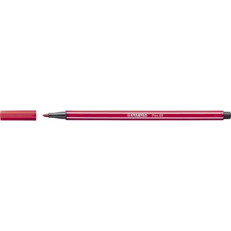 STABILO Filctoll, 1 mm, STABILO "Pen 68", sötétpiros