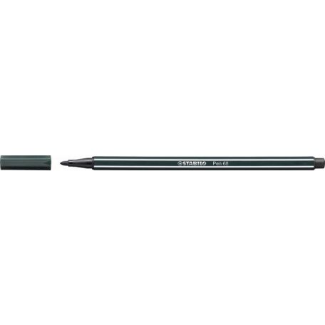 STABILO Filctoll, 1 mm, STABILO "Pen 68", sötétzöld