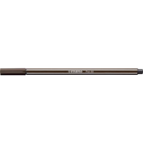 STABILO Filctoll, 1 mm, STABILO "Pen 68", kávébarna