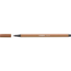   STABILO Filctoll, 1 mm, STABILO "Pen 68", vörösbarna