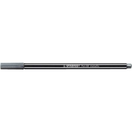 STABILO Filctoll, 1,4 mm, STABILO "Pen 68 metallic", ezüst