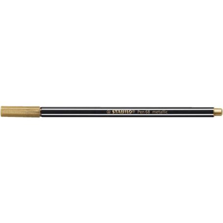 STABILO Filctoll, 1,4 mm, STABILO "Pen 68 metallic", arany