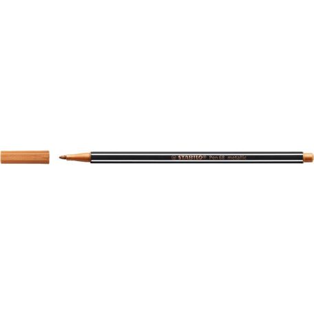 STABILO Filctoll, 1,4 mm, STABILO "Pen 68 metallic", bronz