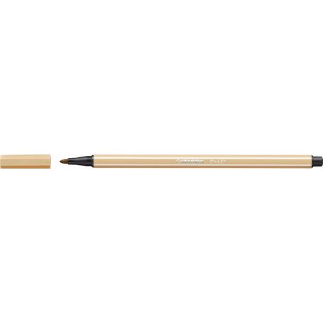 STABILO Filctoll, 1 mm, STABILO "Pen 68", világosokker
