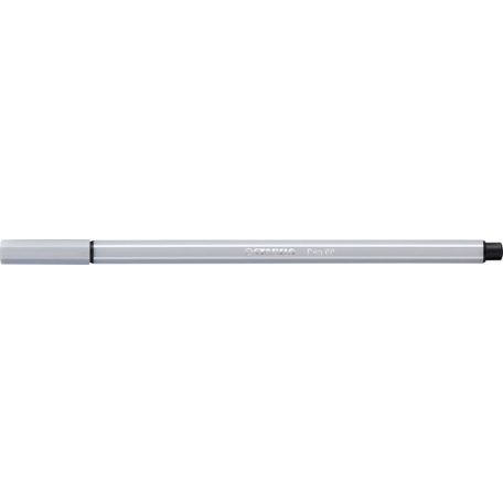 STABILO Filctoll, 1 mm, STABILO "Pen 68", világos szürke
