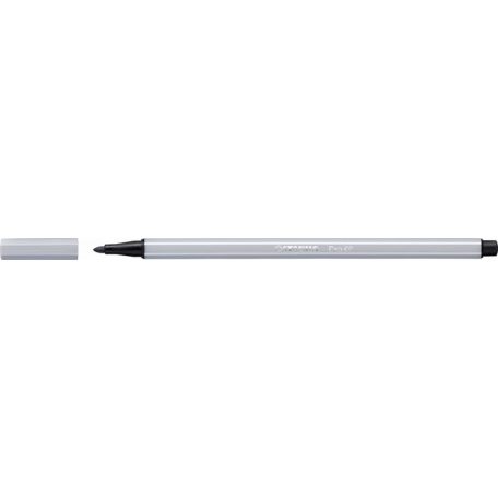 STABILO Filctoll, 1 mm, STABILO "Pen 68", világos szürke