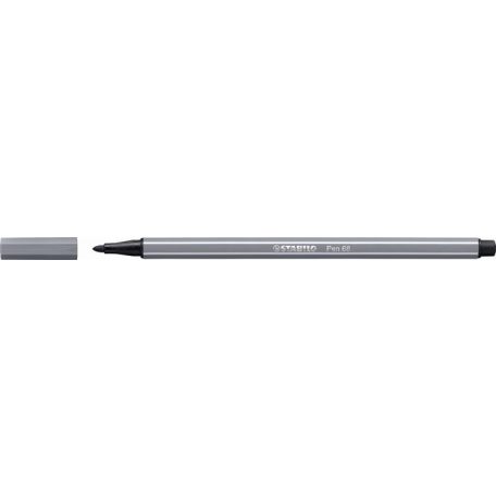 STABILO Filctoll, 1 mm, STABILO "Pen 68", sötét szürke