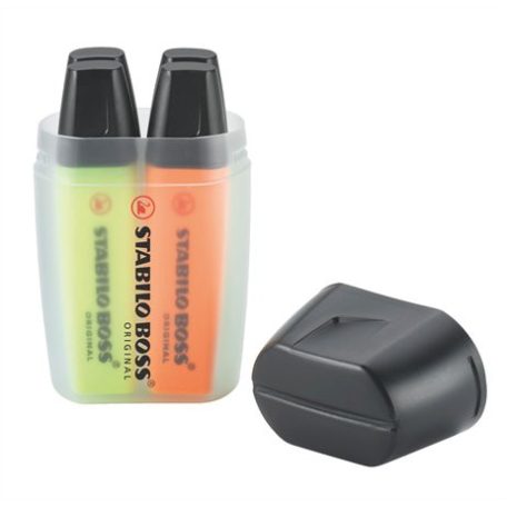 STABILO Szövegkiemelő készlet, 2-5 mm, STABILO "Boss Big Box", 4 különböző szín