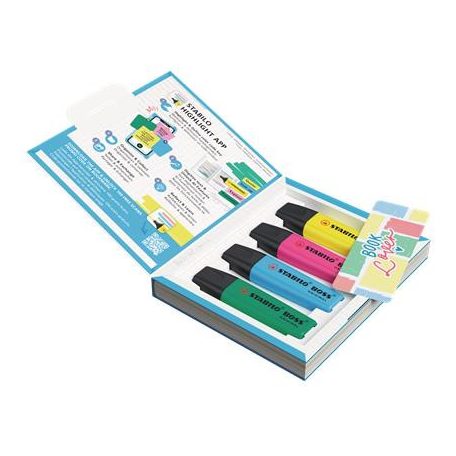 STABILO Szövegkiemelő display, vegyes, STABILO "Booklover Edition"
