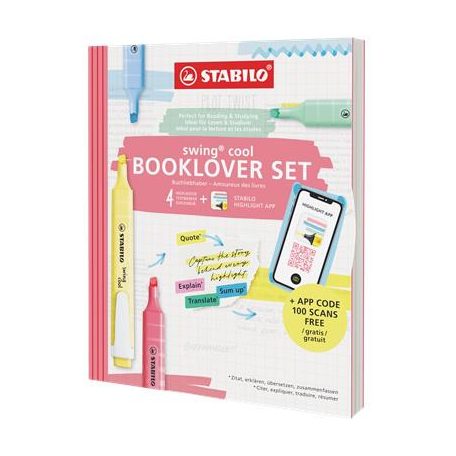 STABILO Szövegkiemelő display, vegyes, STABILO "Booklover Edition"