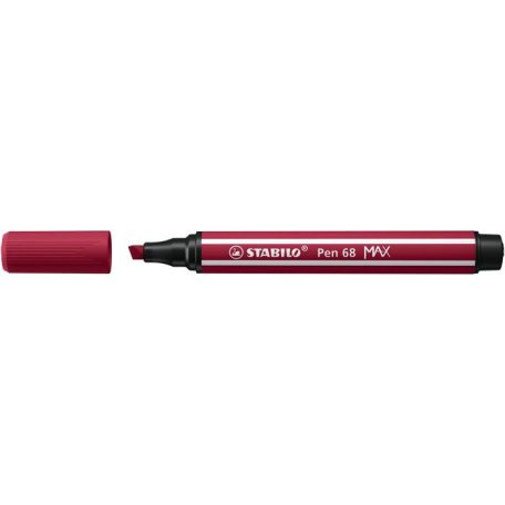 STABILO Filctoll, 1-5 mm, vágott hegy, STABILO "Pen 68 MAX", bordó