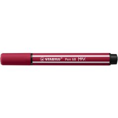  STABILO Filctoll, 1-5 mm, vágott hegy, STABILO "Pen 68 MAX", bordó